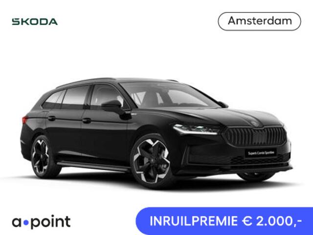 Skoda SUPERB Combi 1.5 TSI PHEV Sportline Business | Panoramadak | Wegklapbare trekhaak | Travel Assist Plus | Winterpakket | DCC | CANTON Soundsystem | Head-up display | Familie pakket