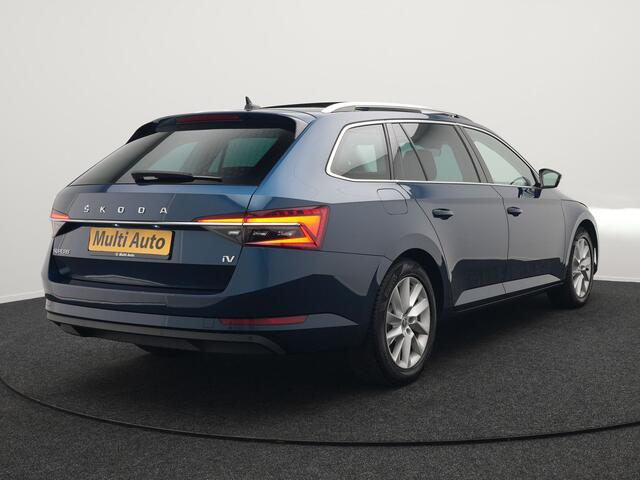Skoda SUPERB Combi TSI iV Business Edition Plus Plug In Hybrid 218pk Dealer O.H. PHEV | Panodak | Cruise Control | Sportstoelen Memory & Verwarmd | Crystal LED | Apple Carplay | Virtual | DAB