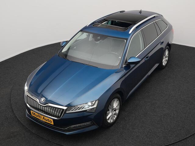 Skoda SUPERB Combi TSI iV Business Edition Plus Plug In Hybrid 218pk Dealer O.H. PHEV | Panodak | Cruise Control | Sportstoelen Memory & Verwarmd | Crystal LED | Apple Carplay | Virtual | DAB