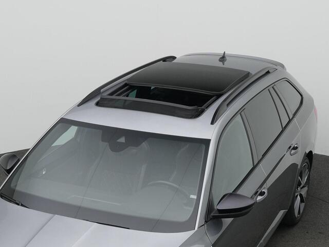Skoda SUPERB 1.4 TSI iV 218 pk Sportline | Panoramadak | Trekhaak | Navigatie Columbus | Geheugenstoelen | Adaptief onderstel | 360 Camera | Matrix LED | Canton