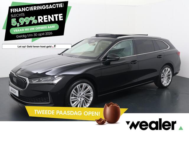 Skoda SUPERB Combi First Edition 1.5 TSI 150 PK DSG | Automaat | Panorama Dak | Navigatie | Adaptieve cruise control | 19'' Lichtmetalen velgen | Camera |