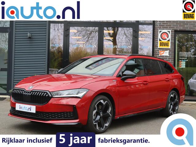 Skoda SUPERB Combi 1.5 TSI PHEV 204PK Sportline Business Pano/Leder/Matrix LED/Keyless/360/Headup/DCC/ACC/19"/Trekhaak wegkl.