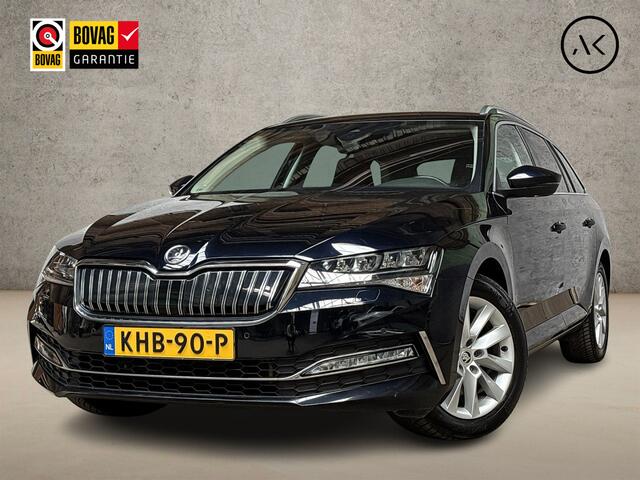 Skoda SUPERB Combi 1.4 TSI iV Sport 218Pk Automaat (VIRTUAL COCKPIT, APPLE CARPLAY, GROOT NAVI, MEMORY SEATS, CAMERA, STOELVERWARMING ACHTER, MODE KNOP, GETINT GLAS, NIEUWSTAAT)