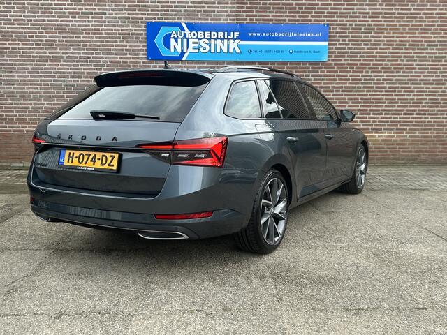 Skoda SUPERB Combi 1.5 TSI ACT Sportline Business Automaat Carplay/ACC/Pano/Trekhaak/Canton Audio/Memory/Keyless
