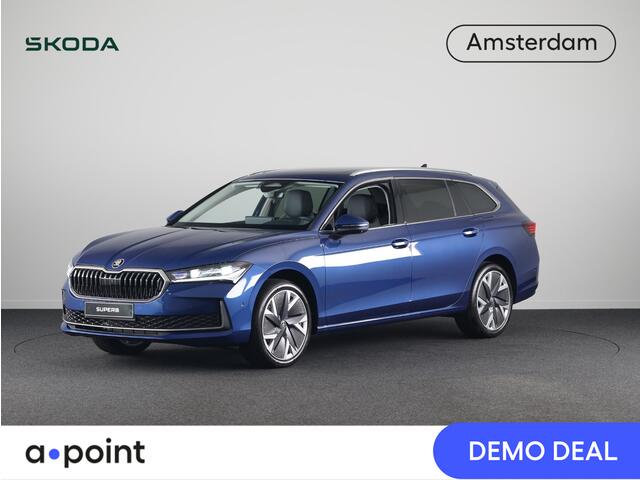 Skoda SUPERB Combi 1.5 TSI MHEV First Edition 150 p | Panoramadak | 19 inch | Lounge Interieur | Led Matrix | Travel assist plus | Verlengde garantie