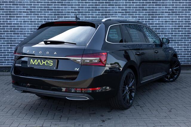 Skoda SUPERB Combi 1.4 TSI iV Laurent & Klement | Plug-in Hybrid (PHEV) | Lederen Bekleding | Matirx-LED Koplampen | Panoramadak | Stoelventilatie | Columbus Navigatie | Stoelverwarming voor en achter | Keyless Entry | Elektrische Achterklep | Cruise Control Adaptief