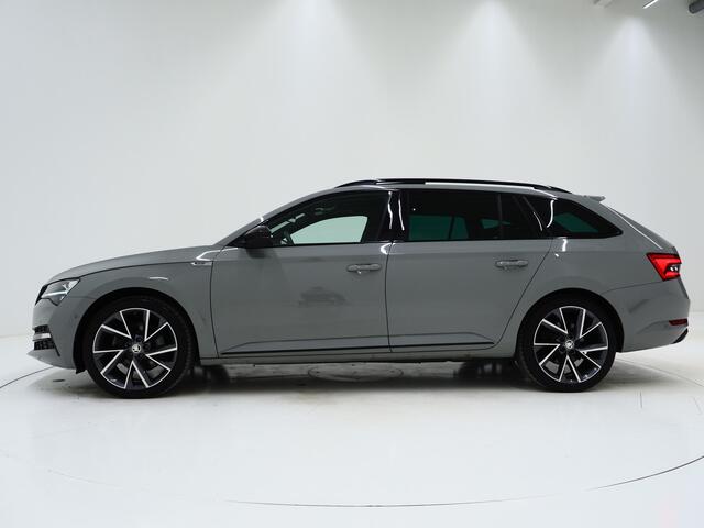 Skoda SUPERB Combi 1.4 TSI iV Sportline | Panoramadak | Sportstoelen | Trekhaak | 360 | Canton | Keyless | Memory | Sfeerlicht