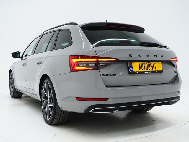 Skoda SUPERB Combi 1.4 TSI iV Sportline | Panoramadak | Sportstoelen | Trekhaak | 360 | Canton | Keyless | Memory | Sfeerlicht