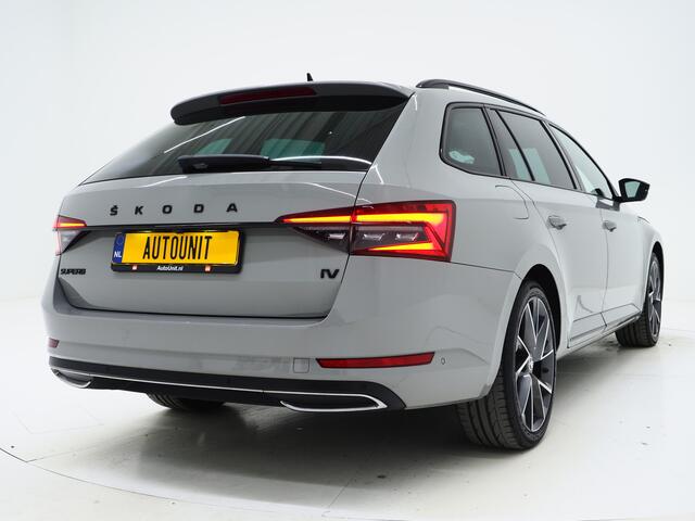 Skoda SUPERB Combi 1.4 TSI iV Sportline | Panoramadak | Sportstoelen | Trekhaak | 360 | Canton | Keyless | Memory | Sfeerlicht