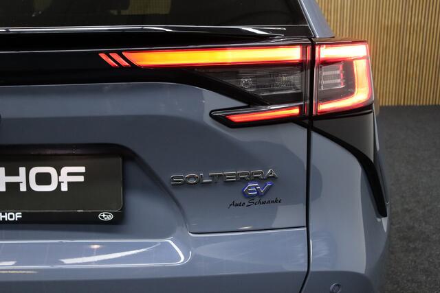 Subaru SOLTERRA Sky Package 71 kWh | Panoramadak | Adaptive-cruise | Trekhaak | 360° Camera | Navigatie | Elek. Achterklep | Leder | Stoel & Stuurverwarming | Apple Carplay & Android Auto | Keyless | Dodehoekdetectie