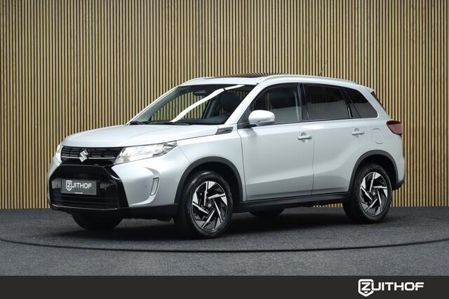 Suzuki VITARA 1.5 Hybrid Automaat Style | Panoramadak | Leder-Alcantara | Camera | Clima | Navigatie | Parkeerhulp | Adaptive-cruise | Apple Carplay & Android Auto | Keyless | Dodehoekdetectie