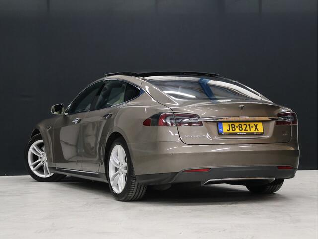 Tesla MODEL S 85D Base [SCHUIFKANTELDAK, AUTOPILOT, ELEKTRISCH VERSTELBARE STOELEN, CAMERA, ADAPTIVE CRUISE, STOELVERWARMING, VOL LEDER, BLUETOOTH, CLIMATE, NIEUWSTAAT]