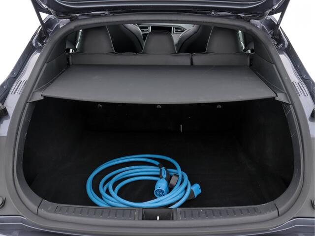 Tesla MODEL S 235 Kw Base [ 3-Fase-17kW ] {SoH-87%} (INCL-BTW) *PANO | AUTO-PILOT | KEYLESS | FULL-LED | 1/2-LEATHER | NAVI-FULLMAP | SURROUND-VIEW | APP-CONNECT | LANE-ASSIST | DIGI-COCKPIT | DAB | SPORT-SEATS | 19"ALU