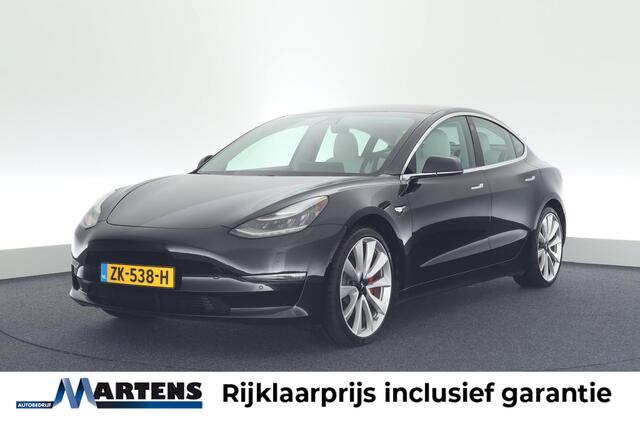 Tesla Model 3 Performance AWD 462pk 75 kWh Wit interieur Navigatie