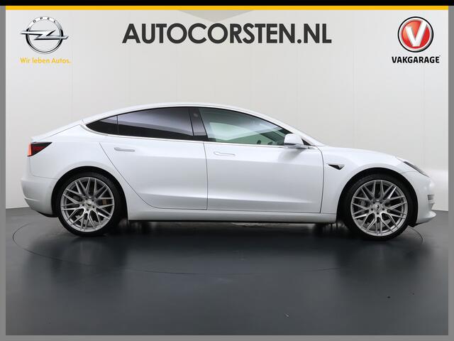 Tesla Model 3 Long Range AWD 75kWh Lmv Navi Ecc Leder Panoramadak Adaptive Cruise Control Autopilot S.O.H. 88% Elek.Stoelen+Verwarmd+Memory Premium Audio 4WD Privacy Glas Intel Atom® processor Fabrieksgarantie op Accu en motor tot 27-12-2027 Origineel Nederlandse Auto