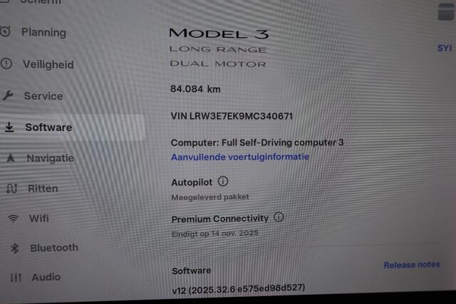 Tesla Model 3 Long Range AWD 75 kWh SOH 91,9%, Stoel- en stuurverwarming, Lederen interieur, Autopilot computer 3, 360 Camera