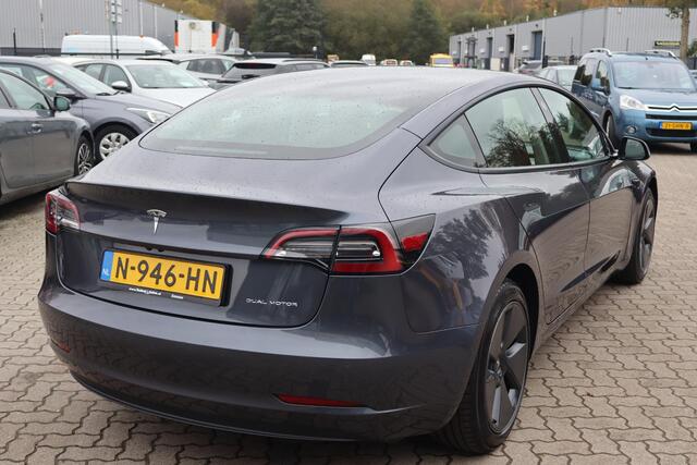Tesla Model 3 Long Range AWD 75 kWh SOH 91,9%, Stoel- en stuurverwarming, Lederen interieur, Autopilot computer 3, 360 Camera