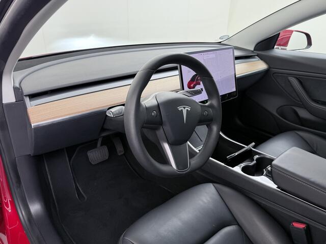 Tesla Model 3 Long Range AWD 75kWh 463PK Lmv FSD-3 Computer 18"Lm Premium Audio AutoPilot Panoramadak Camera's Leer Adaptive-Cruise-Control+Stop&Go Pdc Dual-Ecc Dual-Motor Keyless 4WD Stoel en achterbank verwarming Elektr.Stoelen+Memory+Easy-Entry WiFi Origineel Nederl