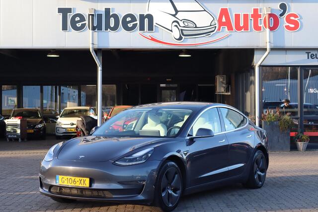 Tesla Model 3 Long Range AWD 75 kWh 87,2% SOH, BTW Auto, Wit lederen interieur, Trekhaak, BTW Auto