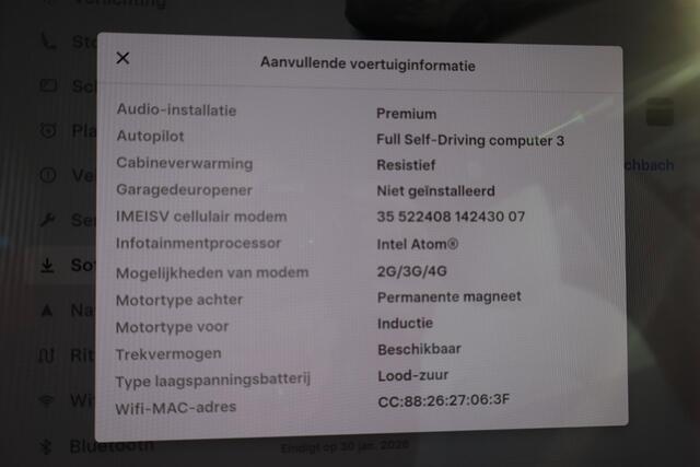 Tesla Model 3 Long Range AWD 75 kWh 87,2% SOH, BTW Auto, Wit lederen interieur, Trekhaak, BTW Auto