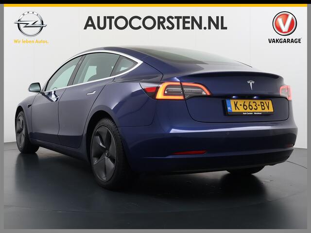 Tesla Model 3 RWD Plus 325PK SOH 93% Lmv 18" AutoPilot FSD-3 Leder Pano-dak Adaptive-Cruise Camera's Elektr.-Stuur+Stoelen+Spiegels+Geheugen+Easy-Entry+Verwarmde stoelen Park assistent Pdc WIFI Lane-Assist Speed-Assist Navi LED Comfortstoelen ACC DAB Voorverwarmen inte