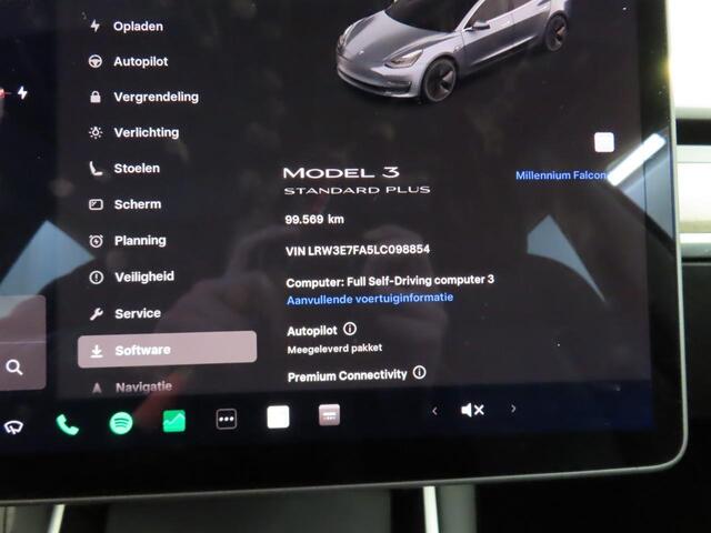 Tesla Model 3 Standard RWD Plus 60 kWh SOH 93% Airco ECC Navi PDC VA + Camera Adaptive Cruise Leder Panoramadak