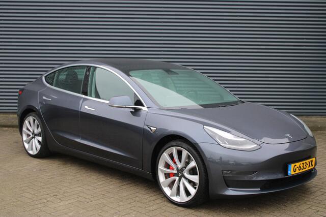 Tesla Model 3 Performance AWD 75 kWh Panoramadak Auto-Pilot Carbon