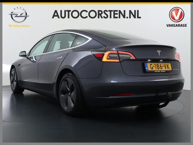 Tesla Model 3 Long Range AWD 75kWh Trekhaak AutoPilot Leeer Pano-dak Adaptive-Cruise Camera's Elektr.-Stuur+Stoelen+Spiegels+Geheugen+Easy-Entry+Verwarmde stoelen Park assistent Pdc WIFI Lane-Assist Navi LED DAB Voorverwarmen interieur Keyless One-Pedal-Drive 4WD SOH 8