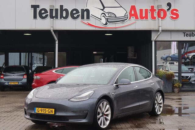 Tesla Model 3 Performance AWD 75 kWh Autopilot computer 3.0, Auto moet nog gereinigd worden, Cruise control, Stoelverwarming