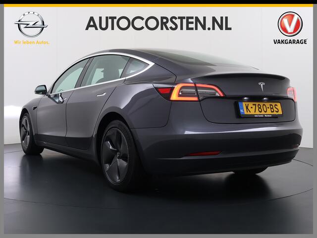 Tesla Model 3 SR+ 325PK LFP-Accu Trekhaak AutoPilot Leer Pano-Dak Adaptive Cruise Lmv 18" Camera's Elektr.-Stuur+Stoelen+Spiegels+Geheugen+Easy-Entry+Verwarmde stoelen Park assistent Pdc WIFI Ecc Lane-Assist Speed-Assist SOH 87% Ecc Navi Led DAB Voorverwarmen interieur