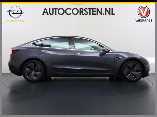 Tesla Model 3 SR+ 325PK LFP-Accu Trekhaak AutoPilot Leer Pano-Dak Adaptive Cruise Lmv 18" Camera's Elektr.-Stuur+Stoelen+Spiegels+Geheugen+Easy-Entry+Verwarmde stoelen Park assistent Pdc WIFI Ecc Lane-Assist Speed-Assist SOH 87% Ecc Navi Led DAB Voorverwarmen interieur