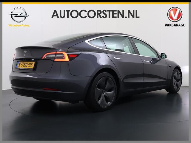 Tesla Model 3 SR+ 325PK LFP-Accu Trekhaak AutoPilot Leer Pano-Dak Adaptive Cruise Lmv 18" Camera's Elektr.-Stuur+Stoelen+Spiegels+Geheugen+Easy-Entry+Verwarmde stoelen Park assistent Pdc WIFI Ecc Lane-Assist Speed-Assist SOH 87% Ecc Navi Led DAB Voorverwarmen interieur