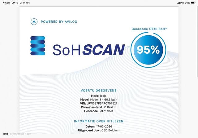 Tesla Model 3 Standard RWD Plus 60 kWh *SOH 95%* PANORAMADAK | LEDER