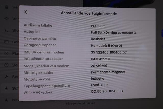 Tesla Model 3 Long Range AWD 75 kWh 86% SOH, Lederen interieur, Cruise control, Autopilot computer 3.0, 360 Camera, Auto moet nog gereinigd worden.