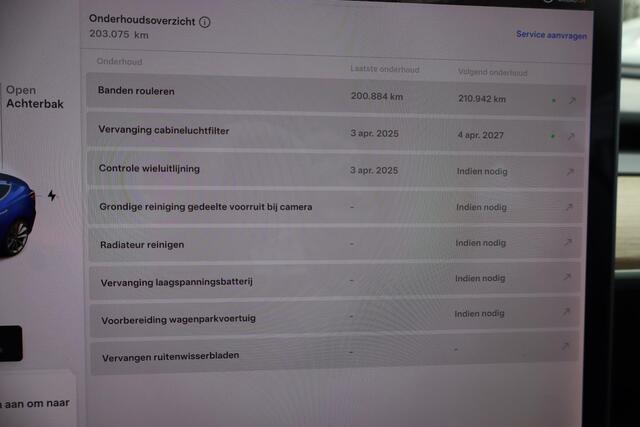 Tesla Model 3 Long Range AWD 75 kWh 86% SOH, Lederen interieur, Cruise control, Autopilot computer 3.0, 360 Camera, Auto moet nog gereinigd worden.