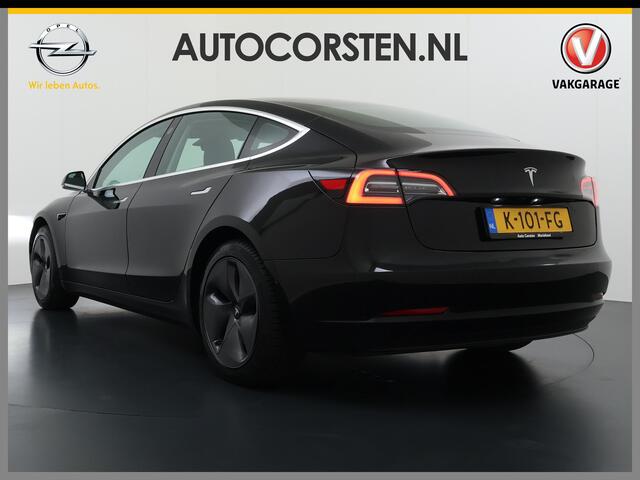 Tesla Model 3 Standard RWD Plus 60 kWh Trekhaak LFP ACCU dus 100% laden AutoPilot Leer Pano-Dak Adaptive-Cruise Camera's Elektr.-Stuur+Stoelen+Spiegels+Geheugen+Easy-Entry+Verwarmde stoelen Park assistent Pdc WIFI Lane-Assist Speed-Assist Navi LED DAB Voorverwarmen Key