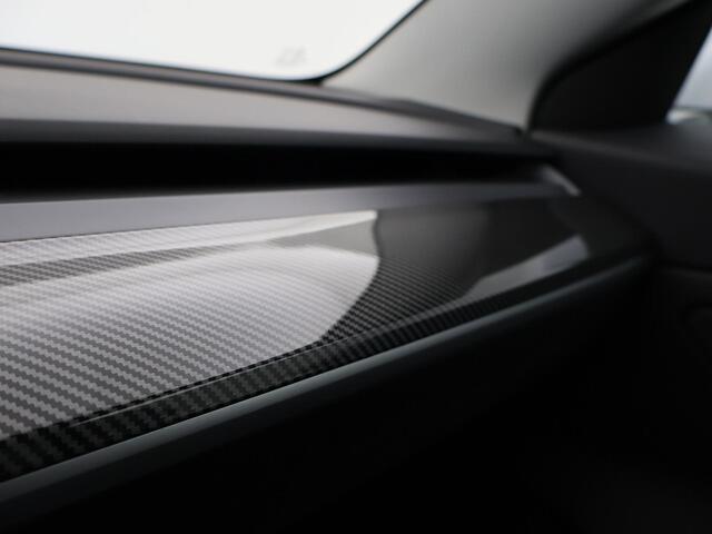 Tesla Model 3 LONG RANGE AWD 75 kWh + CARBON DASHBOARDINLEG | ZWART LEDER | STOELVERW. V+A