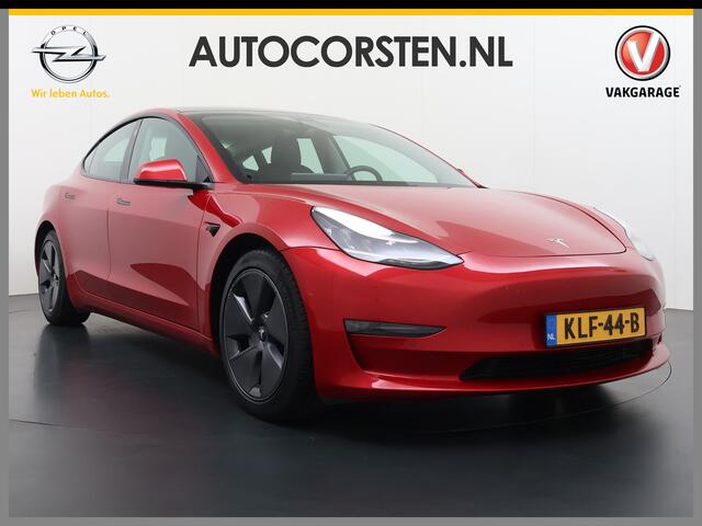 Tesla Model 3 Long Range AWD 75kWh Facelift Warmtepomp Elek.Achterklep Draadloze Tel.lader Leder Panoramadak Adap.Cruise Camera's Navi Ecc Stoel+Achterbankverwarming Intel Atom® Lmv Lane Assist Dodehoekwaarschuwing Keyless Elek.Stoelen+Memory Google®-Maps Fabrieksgaran