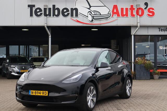 Tesla Model Y Long Range AWD 75 kWh 91,1% SOH, Autopilot computer 3, Wit lederen bekleding, Warmtepomp