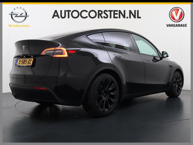 Tesla Model Y LFP-Accu SOH 97% Leder Lmv 20" Warmtepomp Camera's Panormadak Adap.Cruise Navi RWD Ecc Autopilot Stoel+Stuur+Achterbank Verwarming Elek.Achterklep Dodehoek detector Draadloze telefoonlader Origineel Nederlandse Auto