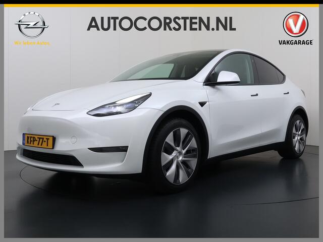 Tesla Model Y Long Range AWD 514pk Warmtepomp SOH 93% Leder Panoramadak Matrix-LED Autopilot Elektr.Stuur+Stoel+Verwarmd Navi Ecc Premium Audio Keyless Priv.Glass Elektr.Stuur+Stoel+Verwarmd Navi Ecc Premium Audio Keyless Privacy Glass 4WD 1e Eigenaar Fabrieksgarantie 
