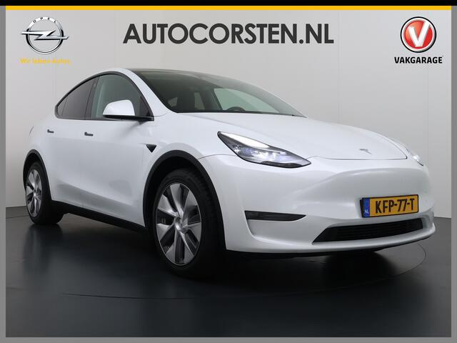 Tesla Model Y Long Range AWD 514pk Warmtepomp SOH 93% Leder Panoramadak Matrix-LED Autopilot Elektr.Stuur+Stoel+Verwarmd Navi Ecc Premium Audio Keyless Priv.Glass Elektr.Stuur+Stoel+Verwarmd Navi Ecc Premium Audio Keyless Privacy Glass 4WD 1e Eigenaar Fabrieksgarantie 