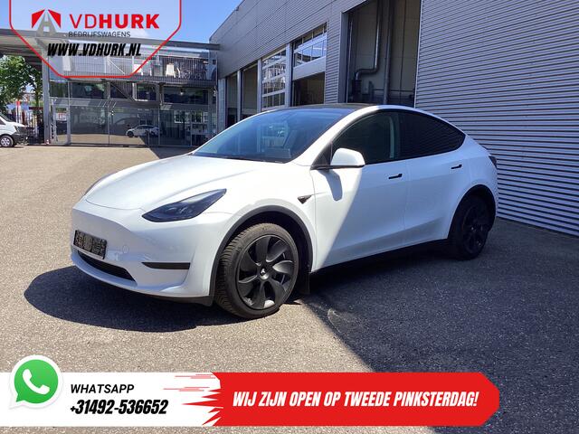 Tesla Model Y Long Range AWD 75 kWh 540 km WLTP MARGE SOH 92%/ Pano/ Warmtepomp/ Adapt.Cruise/ Memory/ Elek.klep/ Stoelverw./ Navi/ 360 camera/ Climate/ 19"LMV