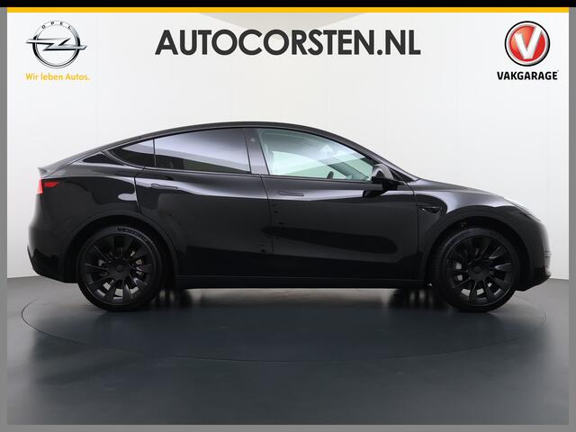 Tesla Model Y **RWD** Long Range 75kWh SOH 95% Lmv 20" Ivoor Leder Warmtepomp FSD-4 Computer Elek.Stoelen+Memory Panoramadak Navi Camera's Ecc Stoel+Achterbank+Stuurverwarming Adap.Cruise Elek.Achterklep Privacy Glas Led AMD Ryzen(TM) Fabrieksgarantie tot 27-6-2028 Gar