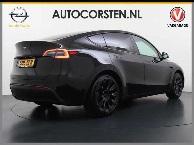 Tesla Model Y **RWD** Long Range 75kWh SOH 95% Lmv 20" Ivoor Leder Warmtepomp FSD-4 Computer Elek.Stoelen+Memory Panoramadak Navi Camera's Ecc Stoel+Achterbank+Stuurverwarming Adap.Cruise Elek.Achterklep Privacy Glas Led AMD Ryzen(TM) Fabrieksgarantie tot 27-6-2028 Gar