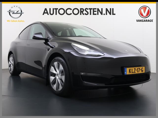 Tesla Model Y Long Range AWD 75kWh Warmtepomp Stoel+Stuur+Achterbankverwarming Premium Audio Leder Adap.Cruise Navi Camera's Ecc Keyless Voorverwarmen+Koelen Elek.Stoelen+Memory Panoramadak Elek.Achterklep AMD Ryzen(TM) Google Maps Dog+Kampeer modus Lmv 19" Led Privacy