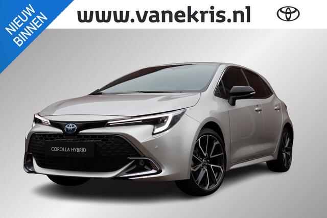 Toyota COROLLA Hybrid 180 Executive Nieuw en uit voorraad leverbaar met ¤ 6.000, - voordeel, inclusief trekhaak!! , Stoel & Stuurverwarming, Parkeersensoren voor en achter, Head Up Display,Nieuw en direct leverbaar!