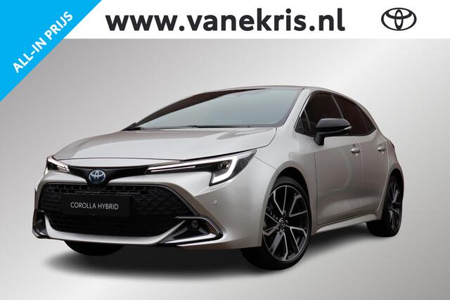 Toyota COROLLA Hybrid 180 Executive Nieuw en uit voorraad leverbaar met ¤ 6.200, - voordeel, inclusief trekhaak!! , Stoel & Stuurverwarming, Parkeersensoren voor en achter, Head Up Display,Nieuw en direct leverbaar!