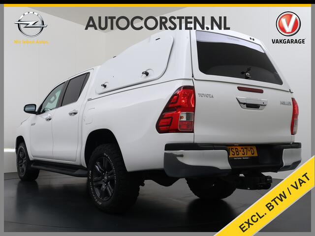 Toyota HI-LUX HiLux 2.4 D-4D 4WD Automaat Double Cab Prof. Lier Canopy Hardtop (Huif) Trekhaak Navi* via Apple Carplay Android Auto Ecc Camera Adap.Cruise Control Lane Assist Inbouw Kasten Bluetooth AWD EURO 6 400Nm 3.500kg Trekvermogen 1e Eigenaar Dealeronderhouden Or