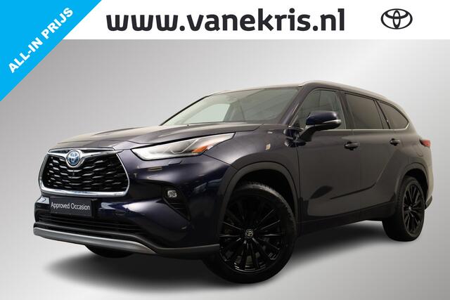 Toyota HIGHLANDER 2.5 AWD Hybrid Premium, Trekhaak 360 Camera, Stoel en stuurverwarming